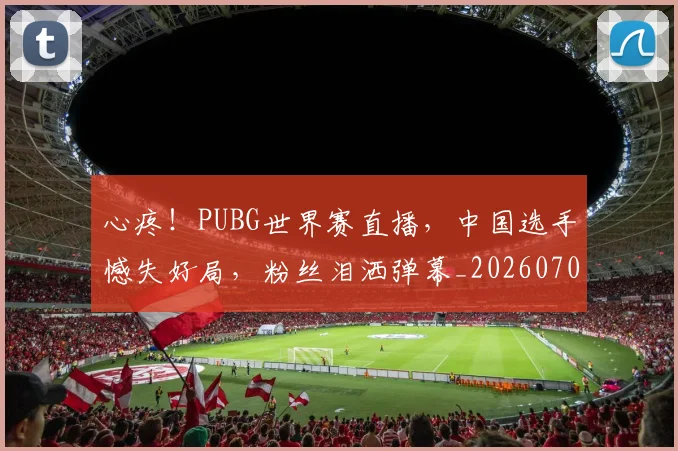 心疼！PUBG世界赛直播，中国选手憾失好局，粉丝泪洒弹幕_20260704173943